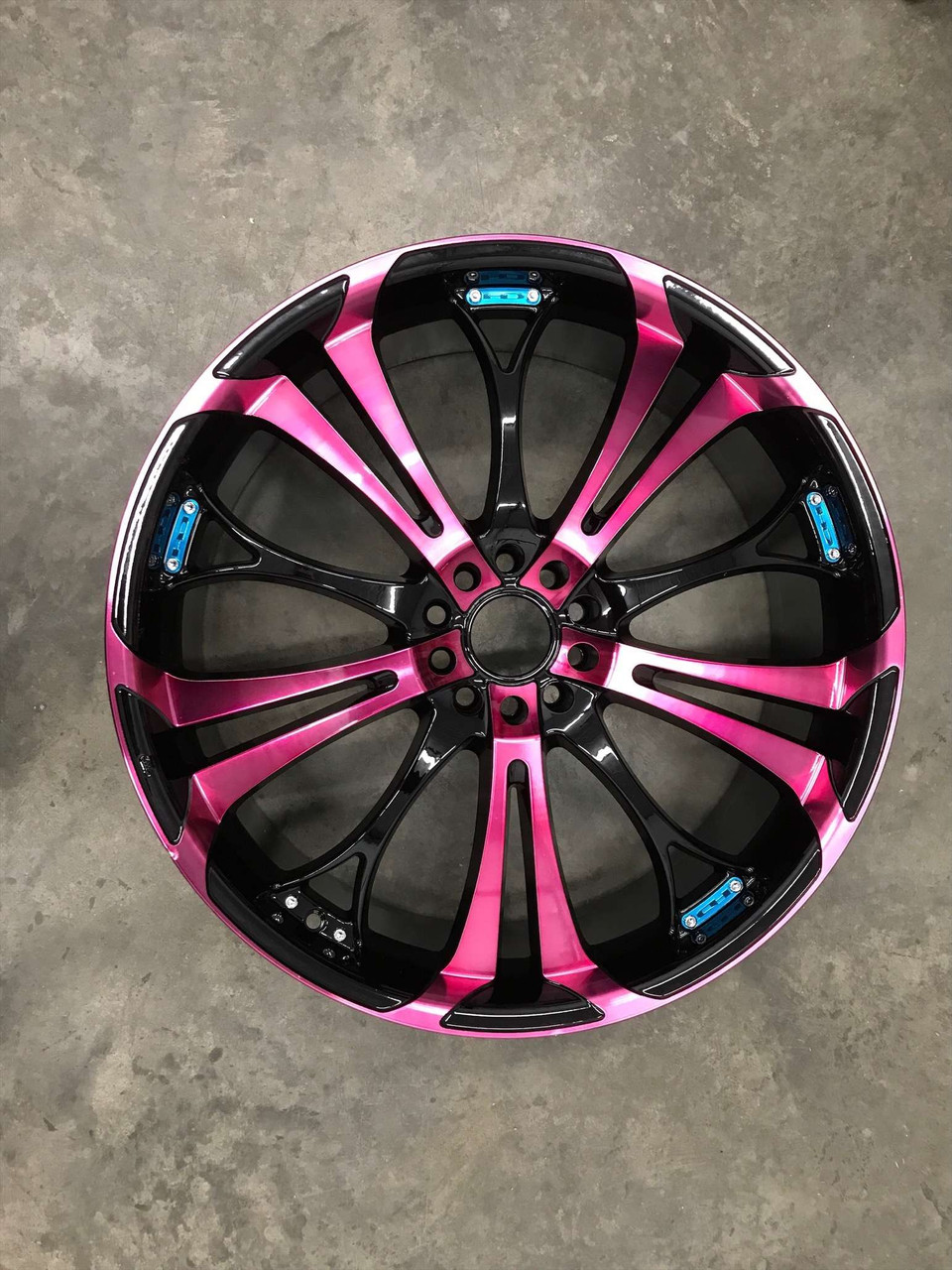 Hd Wheels Spinout Wheels Rims 22x8.5 5x4.5 (5x114.3) 5x120 Pink 42 ...