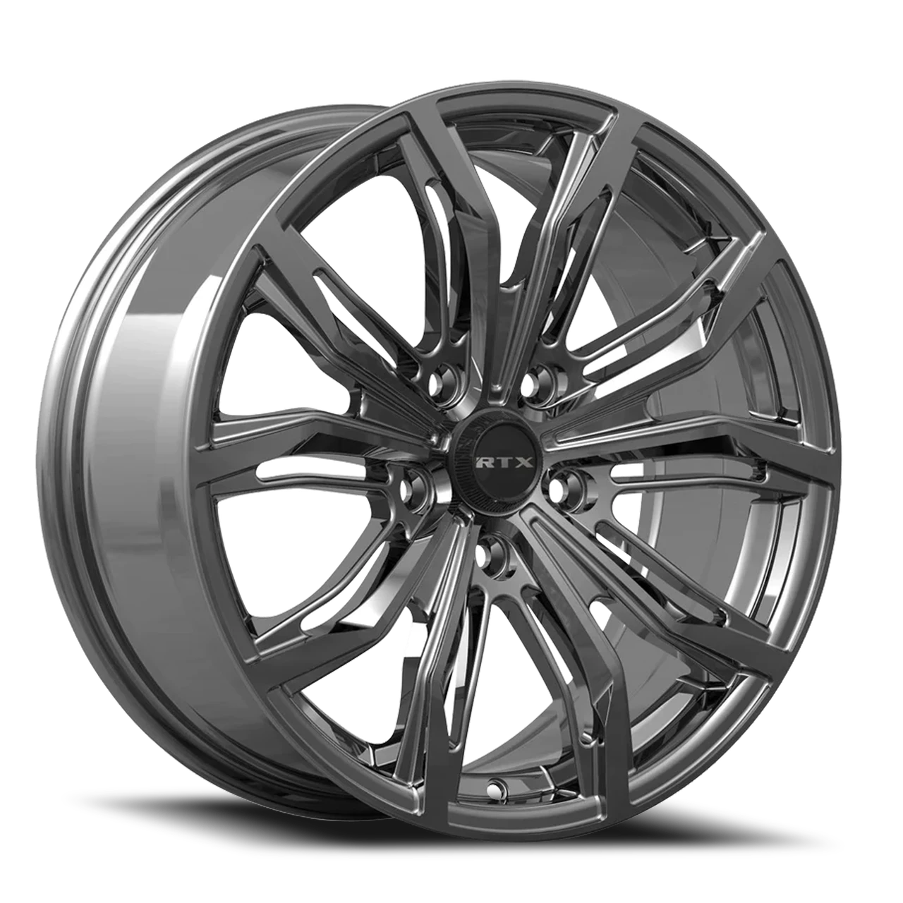 RTX Black Widow 18x8 5x114.3/5x4.5 Hyper Black 42mm Wheels
