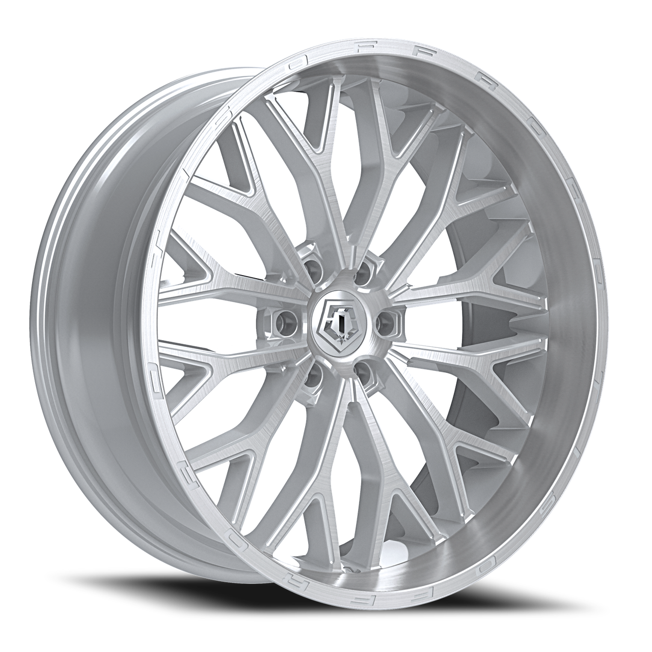 ひじき　beautiful Tis 565Bsm 20x10 6x135 Brushed Silver -24mm Wheels