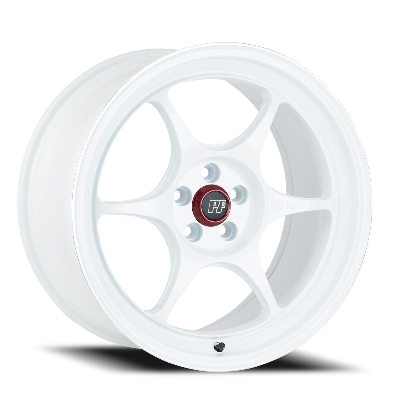 Enkei Pf06 16x8.5 5x114.3/5x4.5 White Machined 35mm Wheels