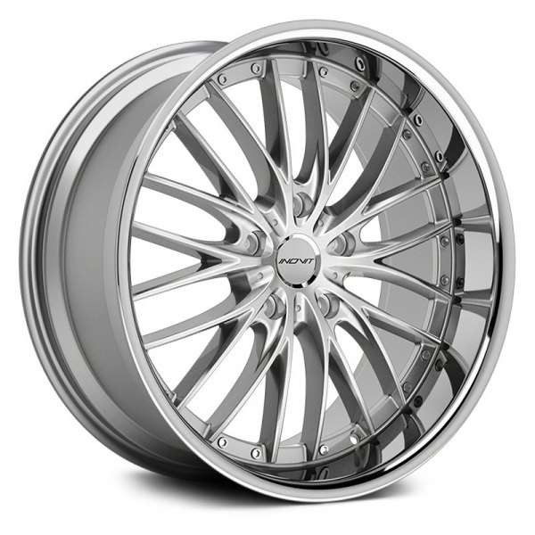 Inovit Haste Wheels Rims 20x10 5x112 Silver W/ Stainless Lip 40mm ...