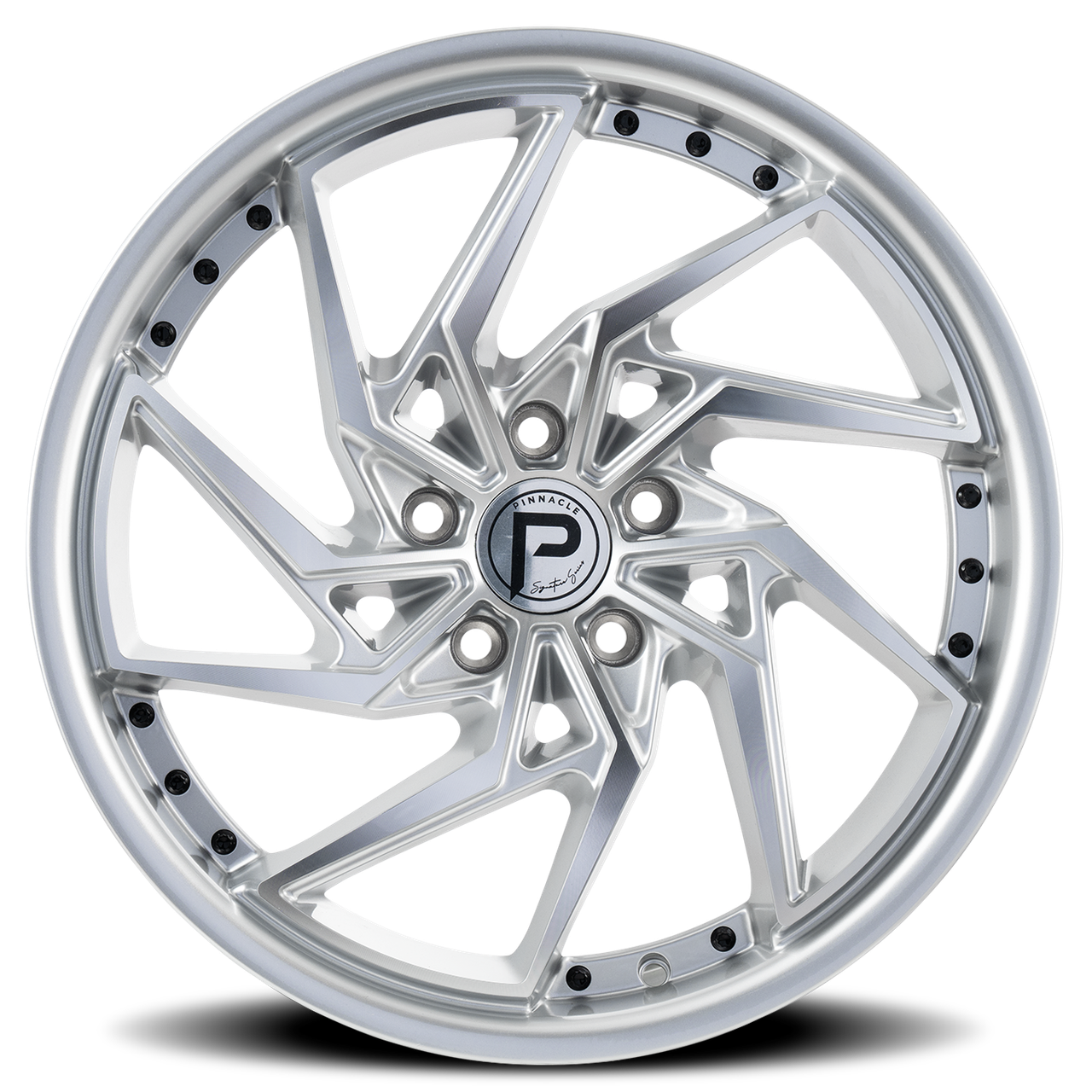 Pinnacle Stinger P326 18x8 5x114.3 Silver Machine 35 Wheels