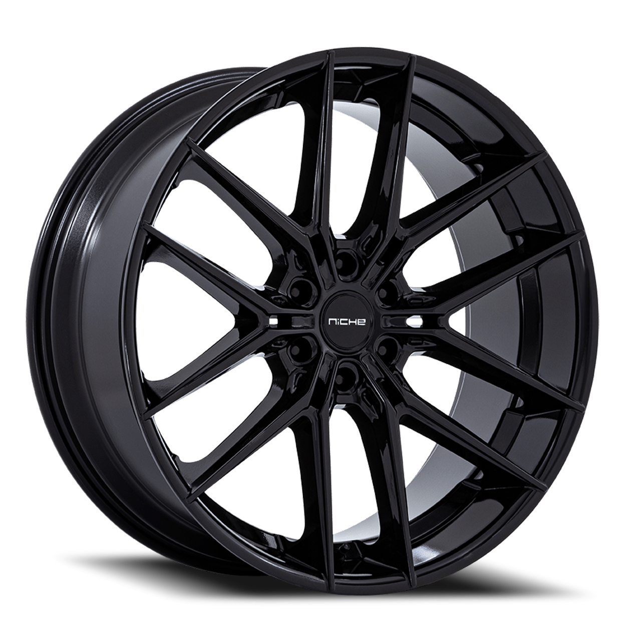 nero オークル10 Niche Nc280 Prodigy 6 Wheels Rims 22x9.5 6x139.7 Gloss Black 20mm