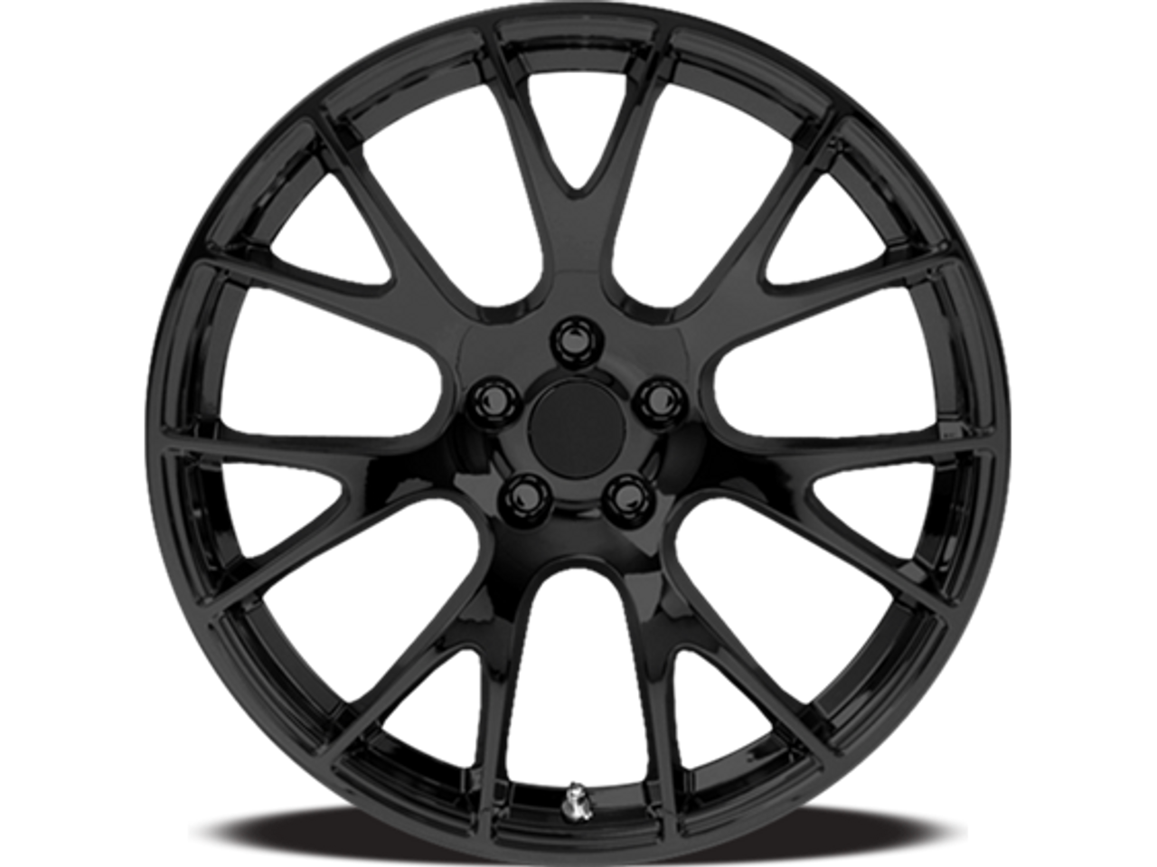 OE Performance 161B 22x10 5x115 Gloss Black 18mm Wheels