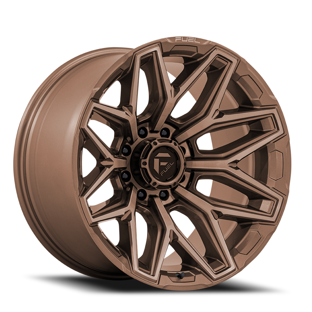Fuel Flux 22x10 8x170 Platinum Bronze -18mm Wheels