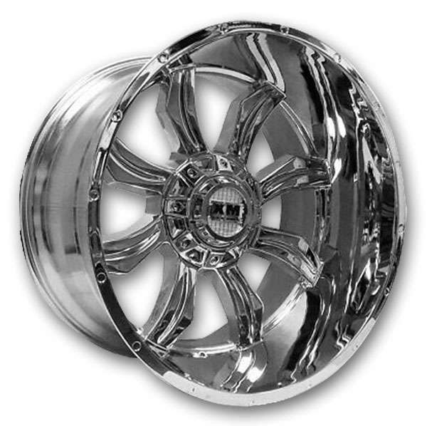 XM Offroad Xm-323 24x14 5x139.7 5x150 Chrome -76mm Wheels