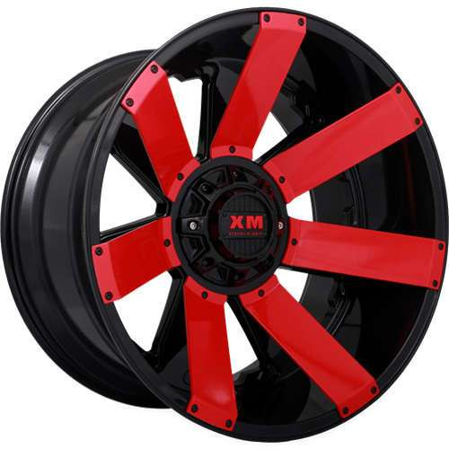 XM Offroad Xm-326 22x12 6x135 6x139.7 Black Red Direct -44 Wheels