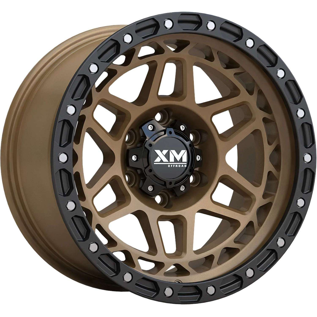XM Offroad Xm-700 17x9 6x139.7 Semi Bronze Black 0mm Wheels