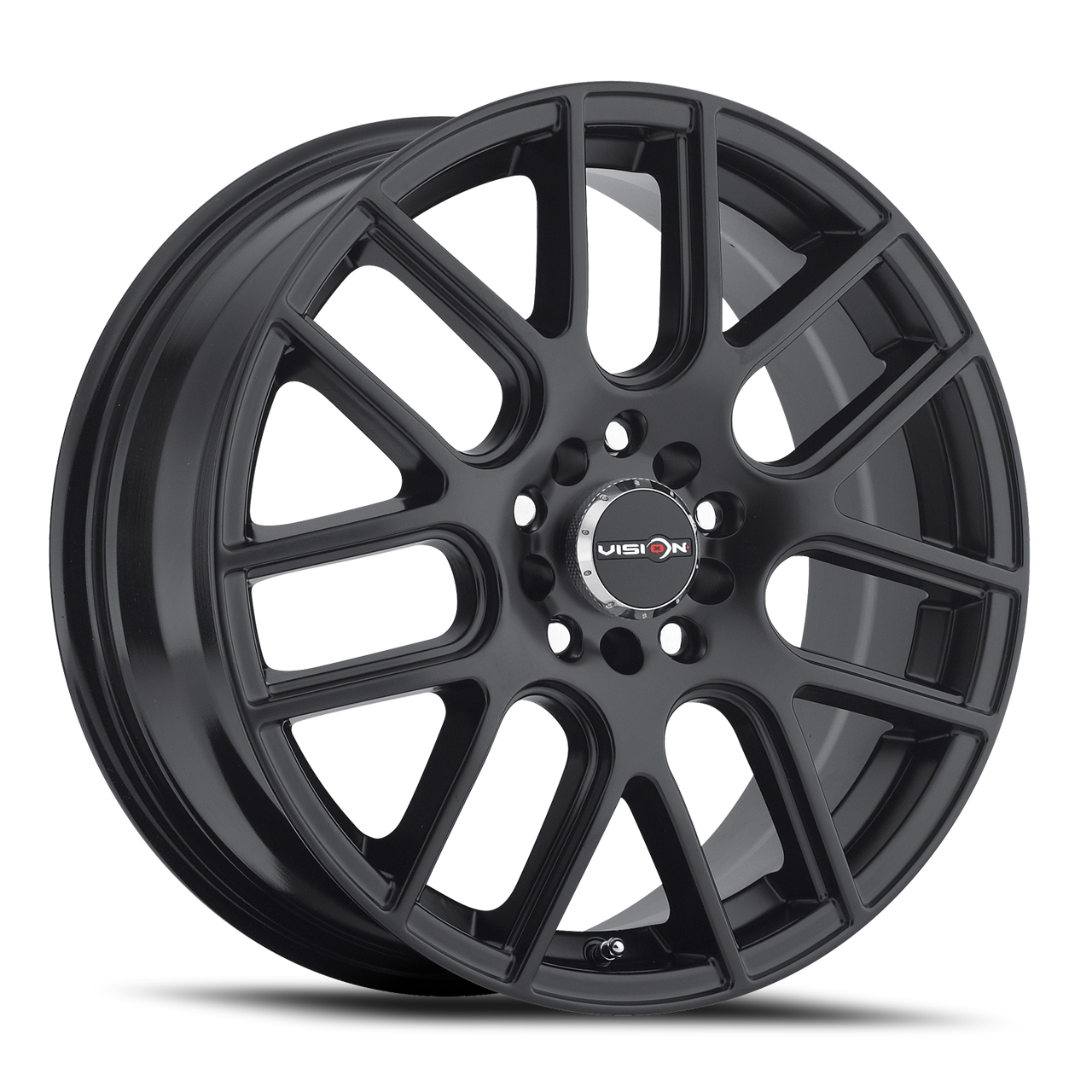 Vision Cross 426 17x7.5 5x114.3 5x120 Black 38mm Wheels