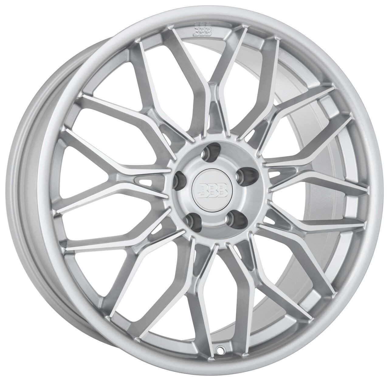Big Baller Brand H156 Z08 20x9 Silver Machine 20mm Blank Wheels