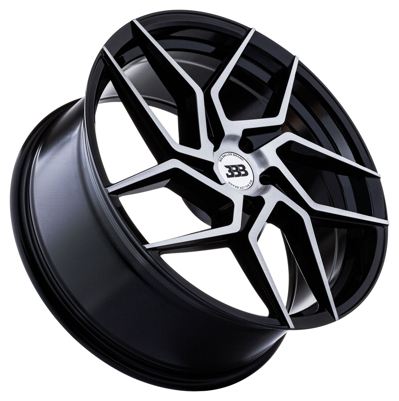 Big Baller Brand H147 Z06 22x9 5x120 Black Brushed 32 Wheels