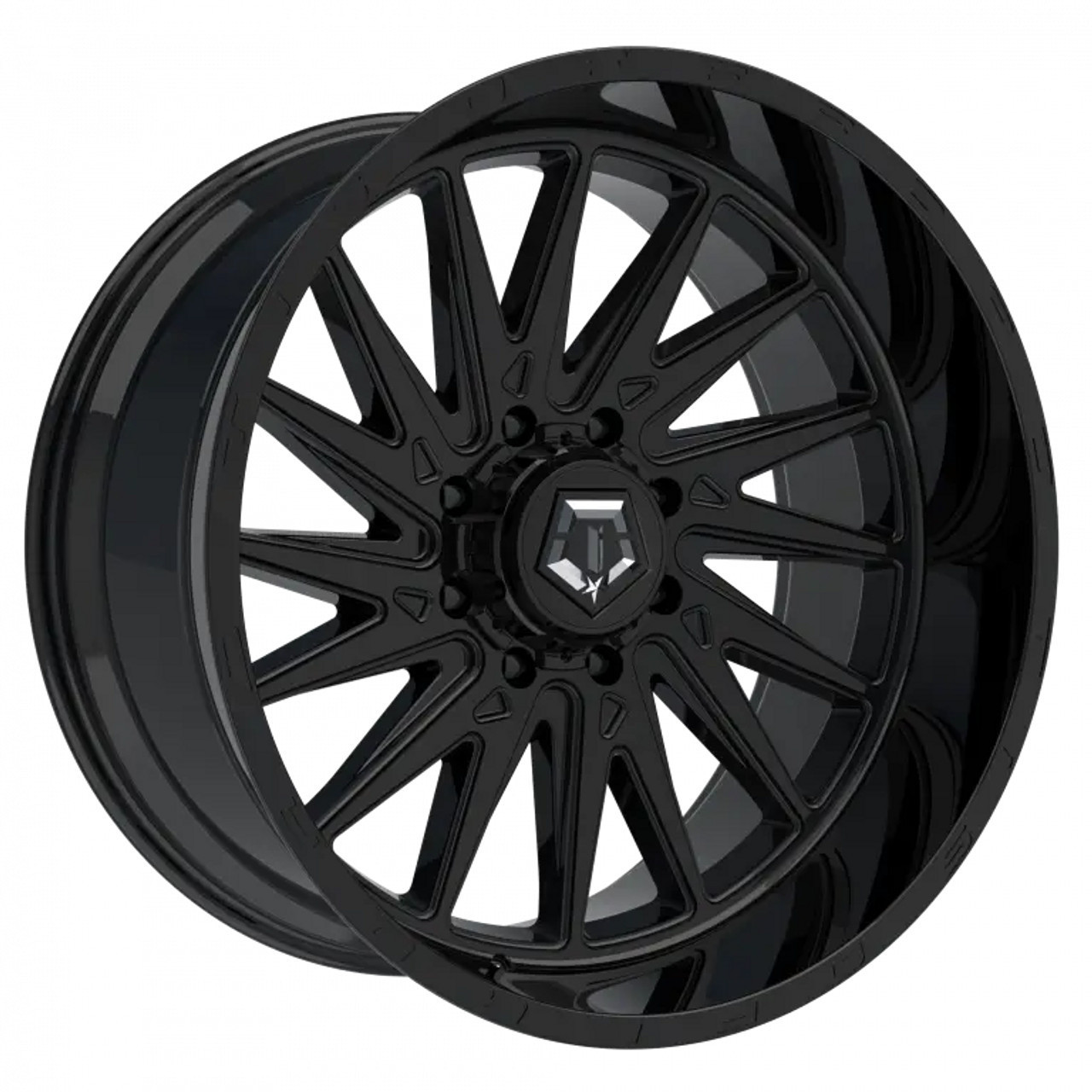 Tis 547B 22x10 6x135 6x139.7 Gloss Black 10mm Wheels