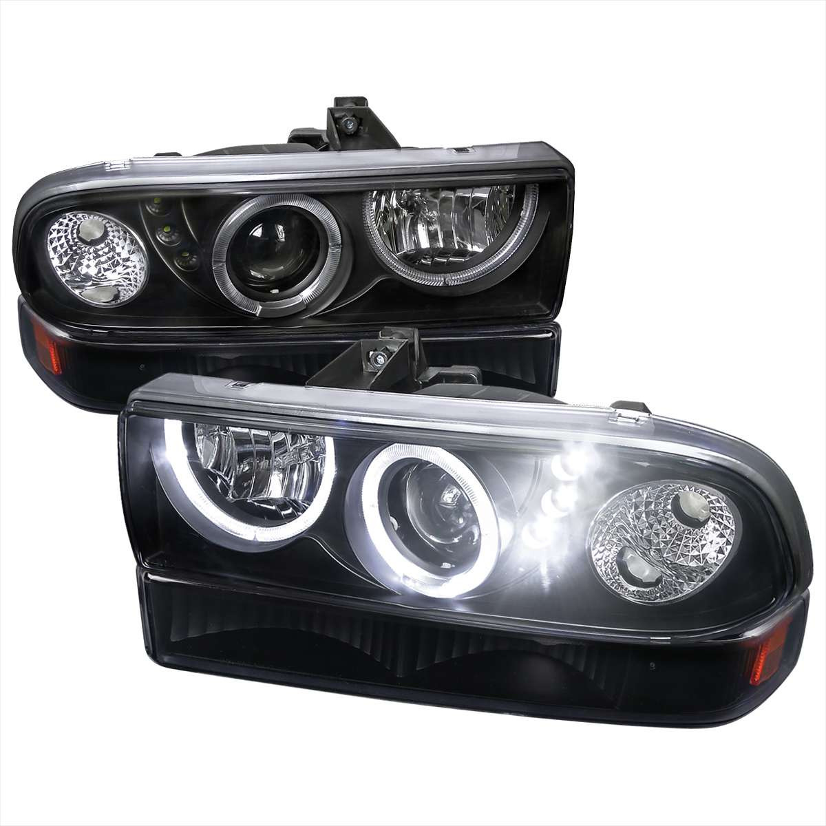 SpecD Black Combo Projector Headlights SPE 2LBLHPS1098JMRS