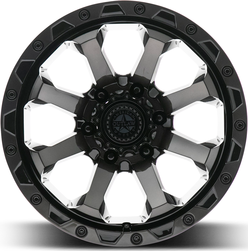 Capone Rims American Outlaw Capone 17x8.5 6x135 Satin Black 0mm Wheels