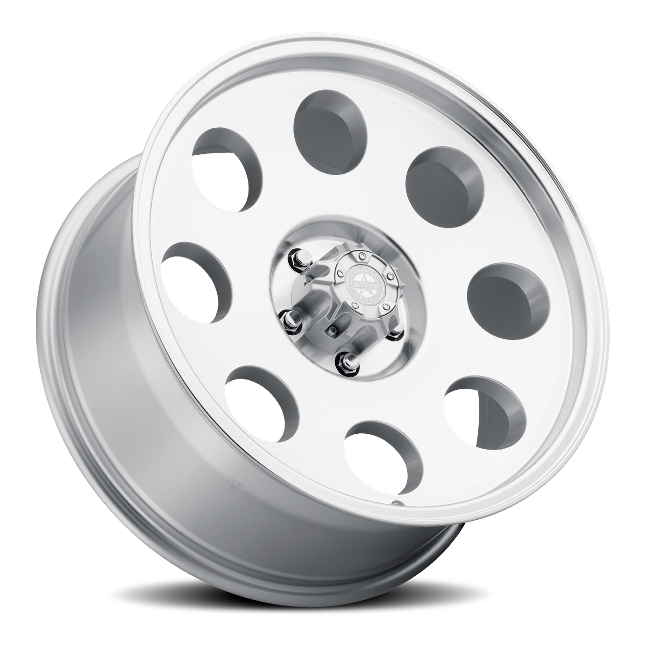 American Outlaw Dune 15x7 5x114.3 Silver Machined 0mm Wheels