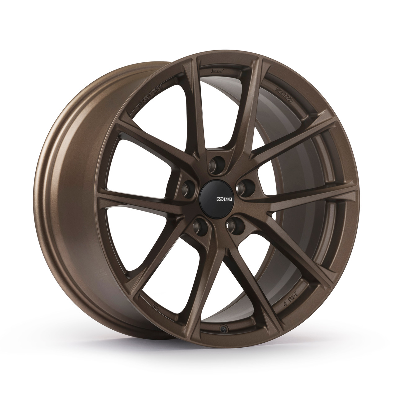 Enkei Helix Wheels Rims 18x8.5 5x114.3 Matte Bronze 38mm | 549-885-6538ZP