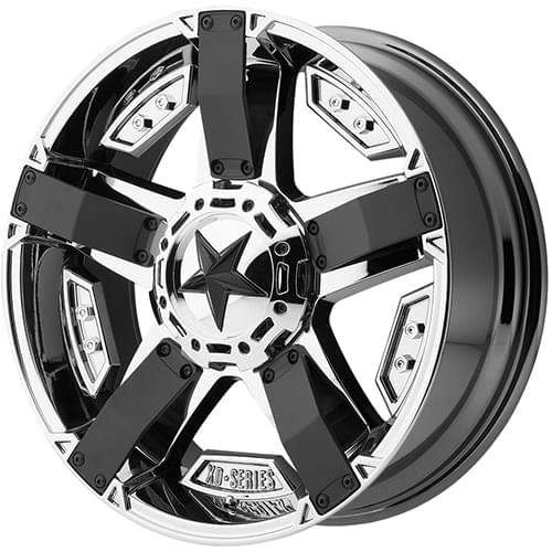 17 Xd Rims Xd Rockstar Ii Xd811V 17x9 5x114.3 5x120.65 Pvd -12mm Wheels