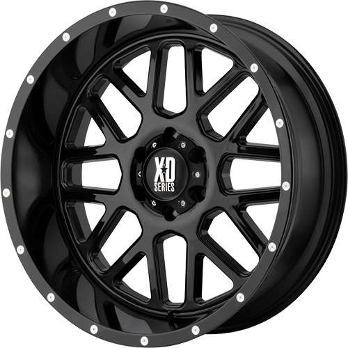 Xd8 Rims Xd Xd820 Grenade Gloss Black 18x9 8x170 Black -12mm Wheels