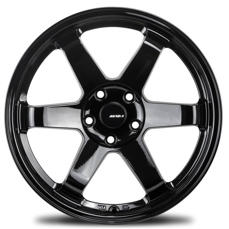 Avid.1 Av-06 17x8 5x100 Gloss Black 35mm Wheels
