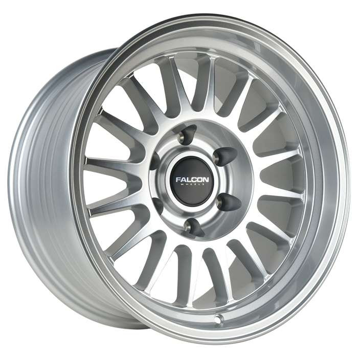 Falcon Tx2 Stratos 17x9 6x139.7 Silver Machined -12mm Wheels