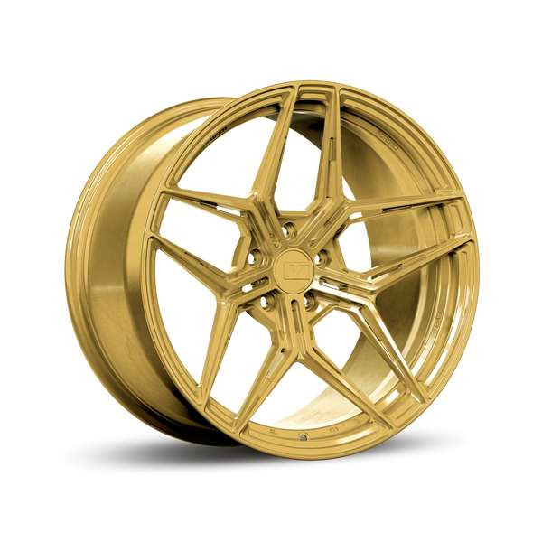 Variant Zeno 19x8.5 Raw Spun Gold 15mm Blank Wheels