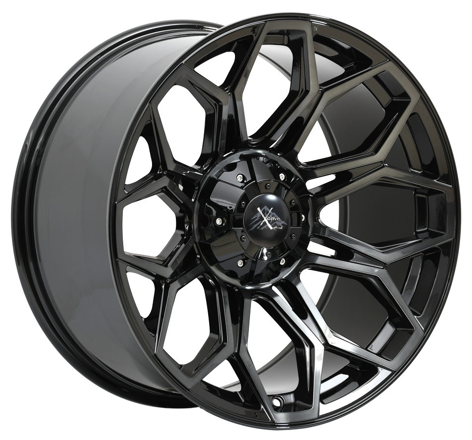 X-Drive Beast Wheels Rims 20x10 6x135 Gloss Black Brushed Tint -19mm ...