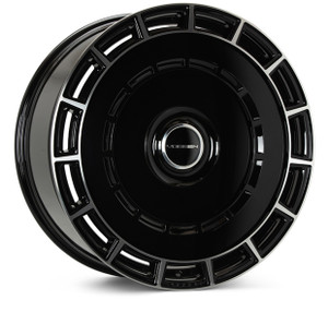 Vossen Hf9 Wheels Rims 22x9.5 Blank Custom Drilled Gloss Black Polished -10mm | HF9-22X950-10-D-GBP