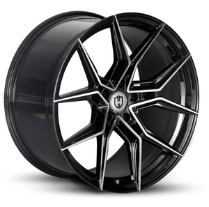 Curva Cff43 Wheel 20x10.5 Blank Custom Drilled Gloss Black Machine Face 38mm CFF43-20105BLNK3873BMF