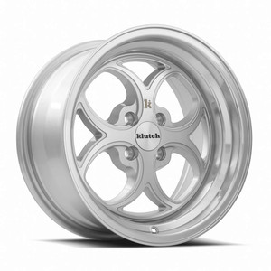 Klutch Sl2 Wheels Rims 16x8 4x100 Silver W/ Machined Face 15mm | SL02168040015S