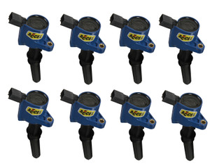 ACCEL Ignition Coil - SuperCoil - 1998-2008 Ford 4.6L/5.4L/6.8L 2-valve -Blue - 8-Pack | BDDP 140032B-8