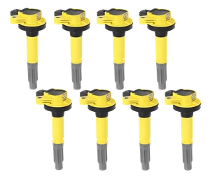 ACCEL Ignition Coils SuperCoil Series 2011-2016 Ford 5.0L Coyote Yellow 8-Pack | BDDP 140060-8