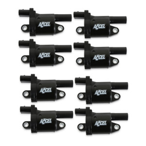ACCEL Gen V GM Coils 2014 and Up Black Round black 8-Pack | BDDP 140080-8