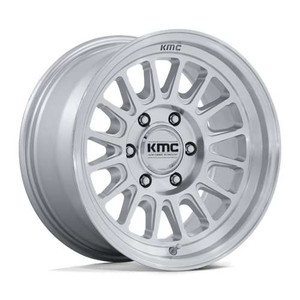 Kmc Km733 Impact Fft Wheels Rims 17x8.5 6x139.7 Gloss Silver W/ Machined Face 25mm | KM733SD17856825