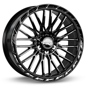 RTX Vice Wheels Rims 22x9 6x135 6x139.7 Gloss Black 18mm | 083473