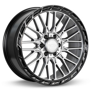 RTX Vice Wheels Rims 22x9 6x135 6x139.7 Gloss Gunmetal Black Lip 18mm | 083475