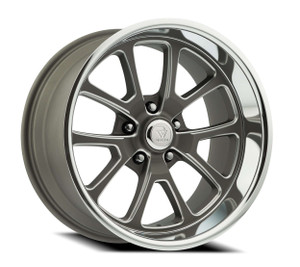 Resto R101 Laguna Wheels Rims 17x7 5x120.65 Milled Textured Gunmetal W/ Diamond Cut Lip 0mm | R1011770613912