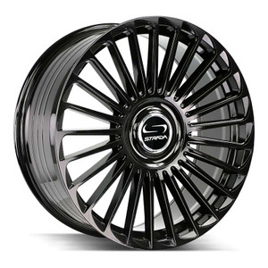 Strada Sf68 Martello Wheels Rims 22x10.5 5x114.3 5x120 Gloss Black 38mm | SF68210550138GB