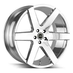 Strada S60 Coda Wheels Rims 20x8.5 6x120 Chrome 35mm | S60062035