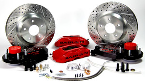 Baer Brake Systems "Baer Brakes 13"" Track4 Front Brake Kit Fire Red SDZ Std. Studs" | BKCZ 4261293FR