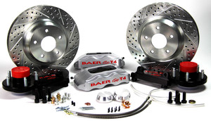 Baer Brake Systems "Baer Brakes 13"" Track4 Front Brake Kit - Silver" | BKCZ 4301504S