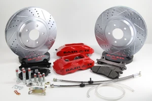 Baer Brake Systems "Baer Brakes 13"" Track4 Front Brake Kit Silver SDZ" | BKCZ 4301597S