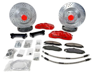 Baer Brake Systems "Baer Brakes 13"" Pro Front Brake Kit Fire Red SDZ" | BKCZ 4301683FR