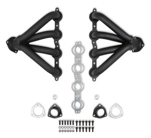 Flowtech Tight Fit Block Hugger Headers - Black Paint | CJWH 11706FLT
