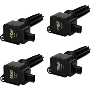 MSD Ignition Coil - Ford EcoBoost - 2.0L/2.3L L4 - Black - 4-Pack | BCCX 825943