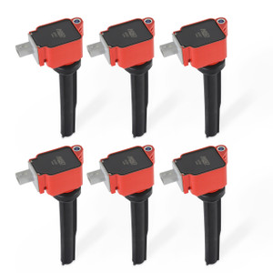 MSD Ignition Coil - Ford EcoBoost -2.7L V6 - Red - 6-Pack | BCCX 82606