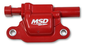 MSD Ignition Coil - Blaster Series - Gen V GDI Engine - Red - Square | BCCX 8266