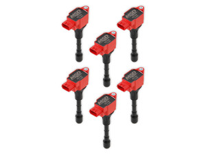 MSD Ignition Coil - Blaster Series - Fits Nissan/Infiniti 3.7L - Red - 6-Pack | BCCX 827946