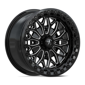 Msa Offroad Ma53 Bolo  Beadlock Atv Wheels Rims 15x7 5x114.3 Gloss Black Milled 10mm | MA053BE15701210
