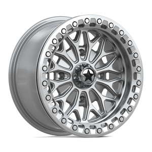 Msa Offroad Ma53 Bolo  Beadlock Atv Wheels Rims 15x7 4x156 Gloss Silver W/ Machined Face 38mm | MA053SD15704438