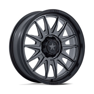 Msa Offroad M55 Commander  Atv Wheels Rims 20x7 5x114.3 Matte Gunmetal W/ Matte Black Lip 0mm | MA055AB20701200